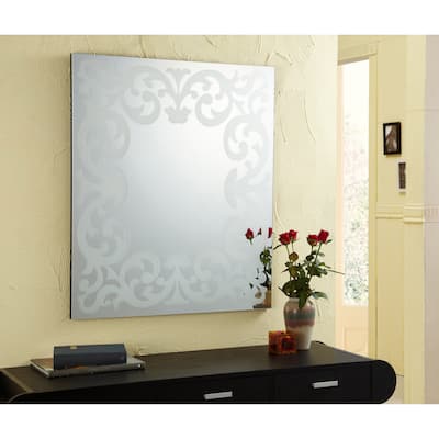 Katerina Ghidotti Contemporary Sliver Decorative Wall Mirror by Furniture of America