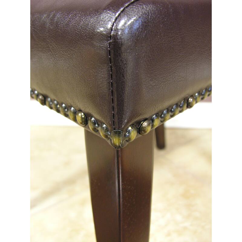 Warehouse of Tiffany Blazing Dark Brown Dining Chairs (Set of 8)