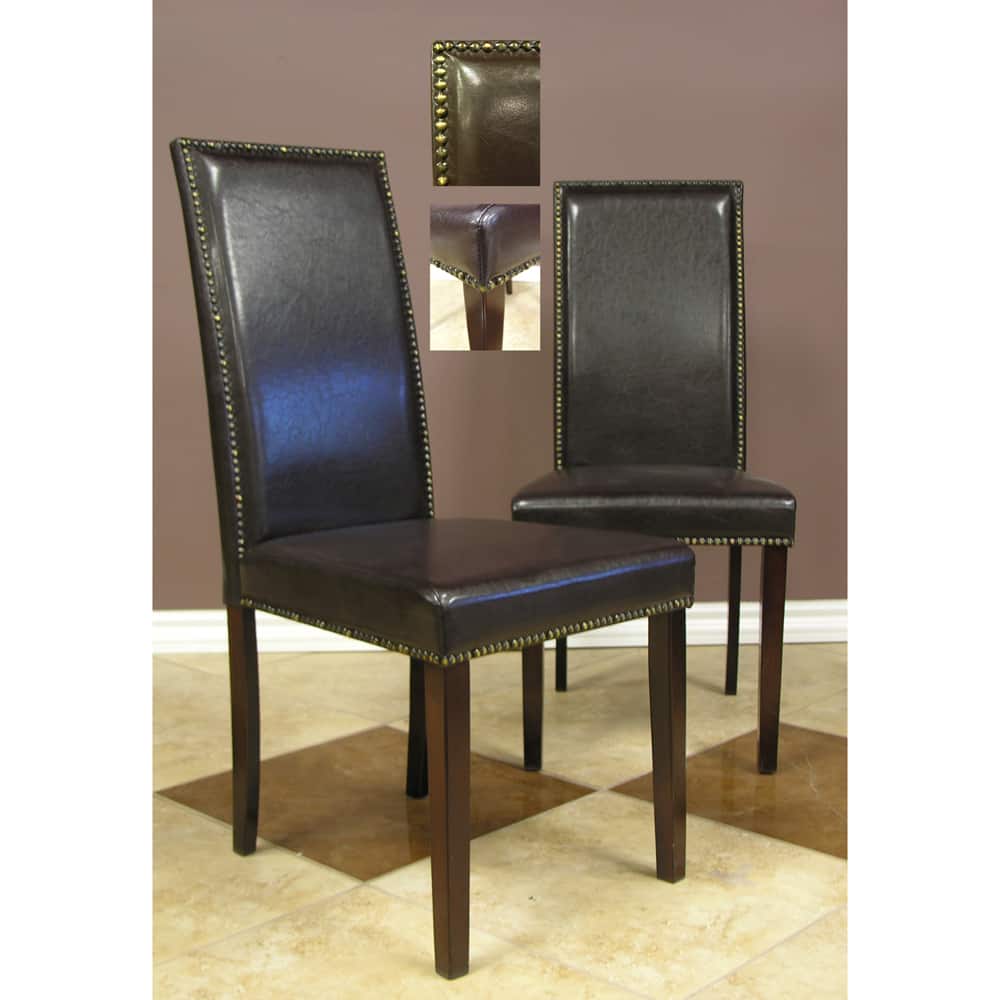 Warehouse of Tiffany Blazing Dark Brown Dining Chairs (Set of 4)