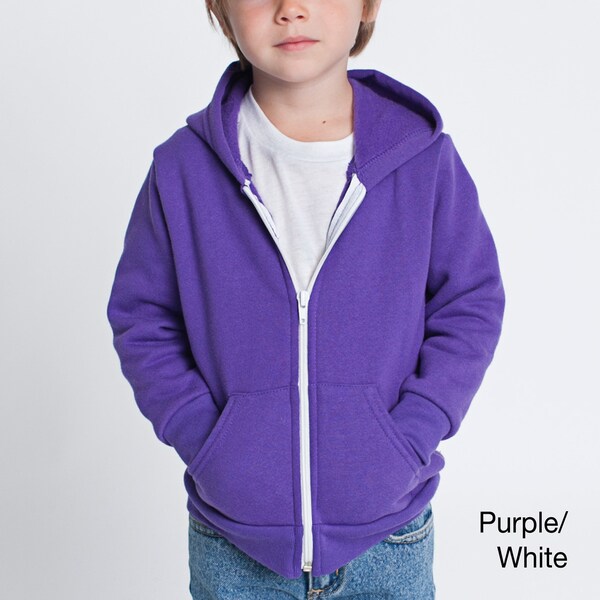 American Apparel Toddler Flex Fleece Zip Hoodie American Apparel Girls' Outerwear