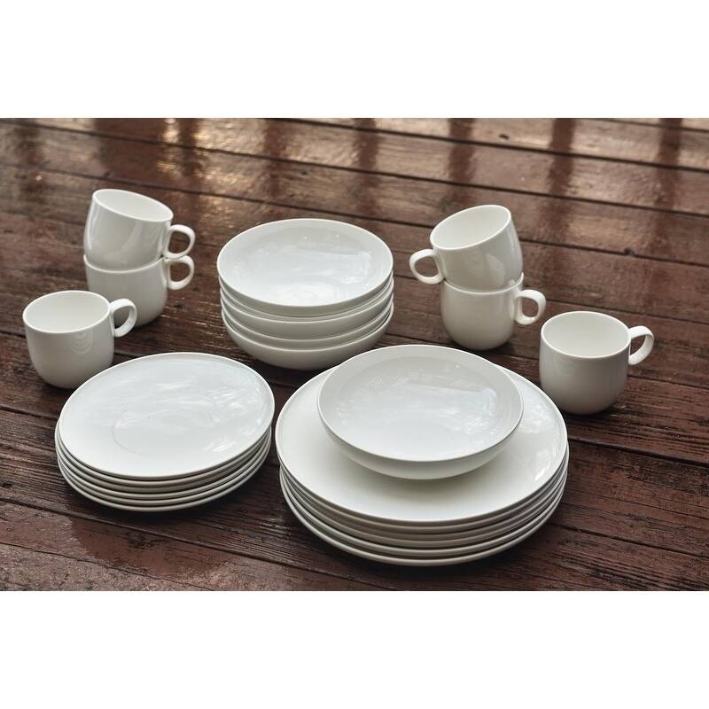 Red Vanilla Every Time White 16Pc Dinner Set