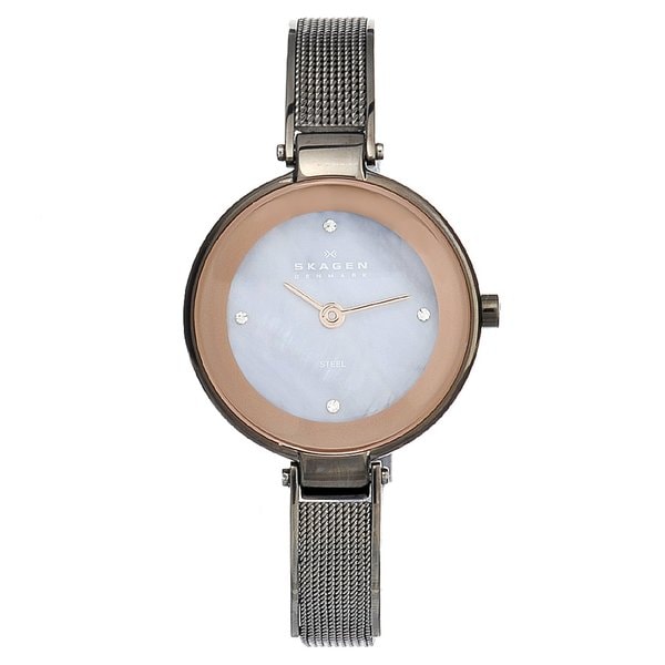 Skagen Womens Steel Slim Crystal Watch   14959090  