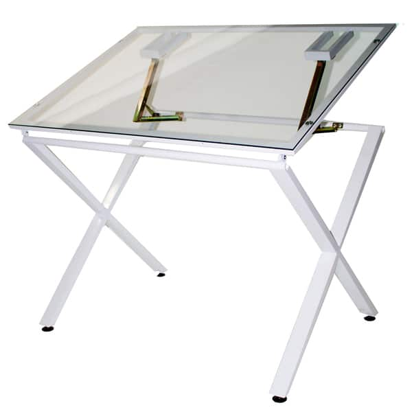 Shop Martin Universal Design X Factor Drafting Glass Top Table