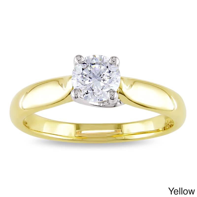Miadora Signature Collection 14k Gold 3/4ct TDW Diamond Solitaire Engagement Ring