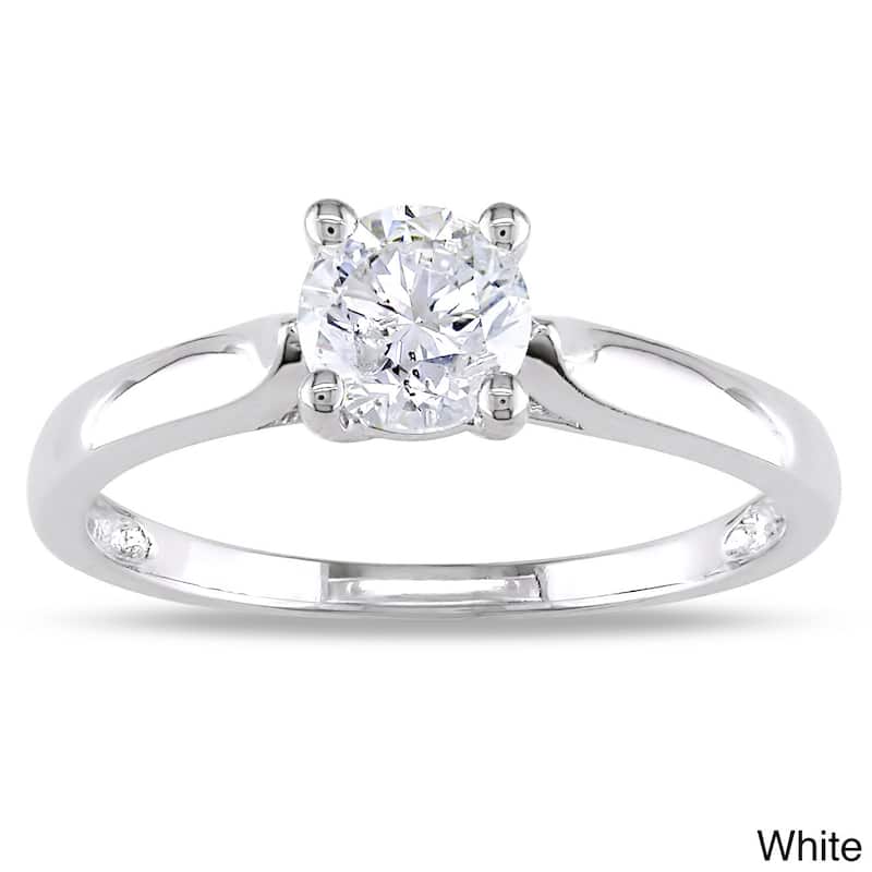 Miadora Signature Collection 14k Gold 3/4ct TDW Diamond Solitaire Engagement Ring - 9 - White