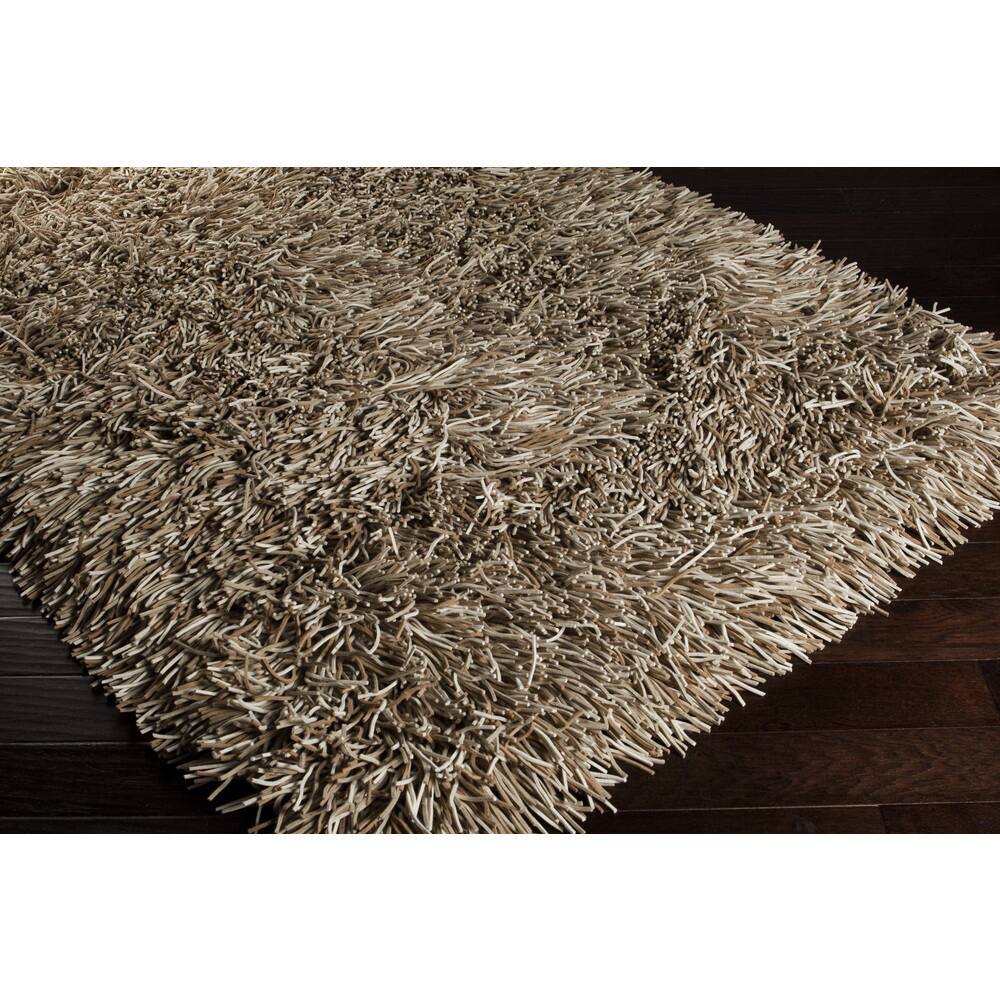 Hand-woven Helix New Zealand Felted Wool Plush Shag Area Rug