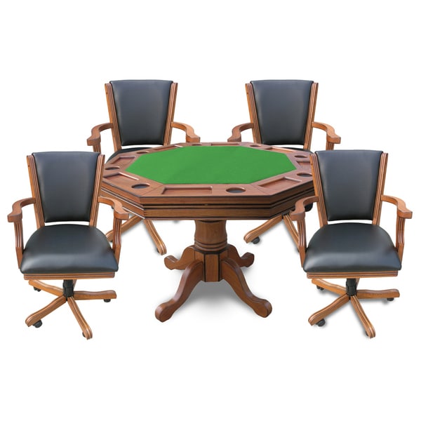 Hathaway Kingston 3-in-1 Poker Table with Chairs