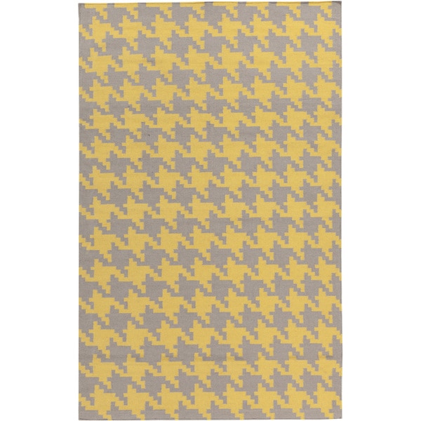 Hand-woven Lyons Geometric Wool Area Rug
