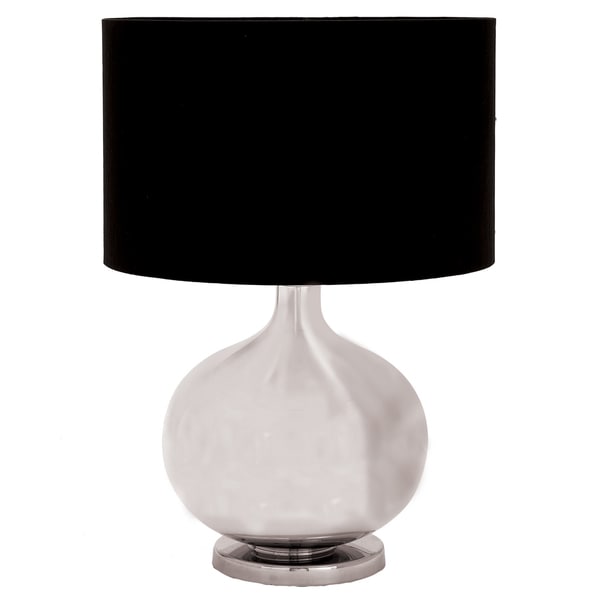 Metro Silver Glass 23-inch Artisan Table Lamp