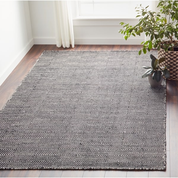 Nuloom Handmade Concentric Diamond Trellis Wool Cotton Area Rug Nuloom Handmade Concentric Diamond Trellis Wool Cotton Area Rug