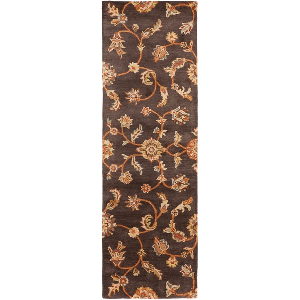 Hand tufted Hornsby Brown Wool Rug