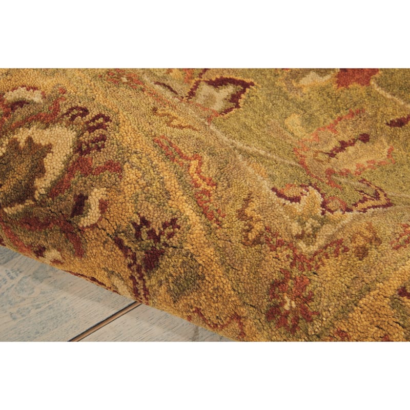 Nourison Hand-tufted Wool Jaipur Green Rug