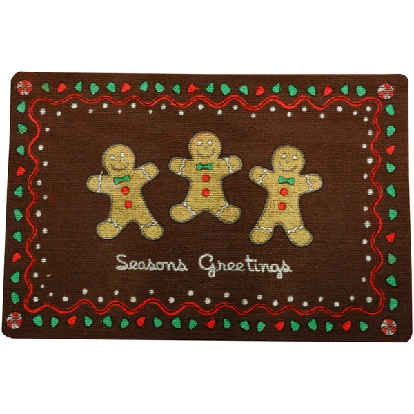 Outdoor Gingerbread Holiday Doormat Free Shipping On Orders Over 45 14961233