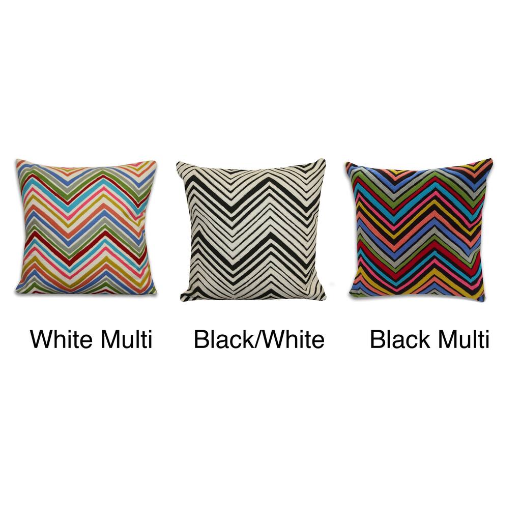 Thro Chevron Zig-zag Decorative Pillow