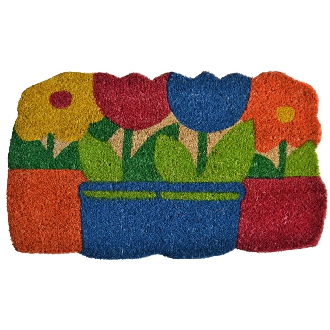 Flower Pots Door Mat - Pots Door Mat