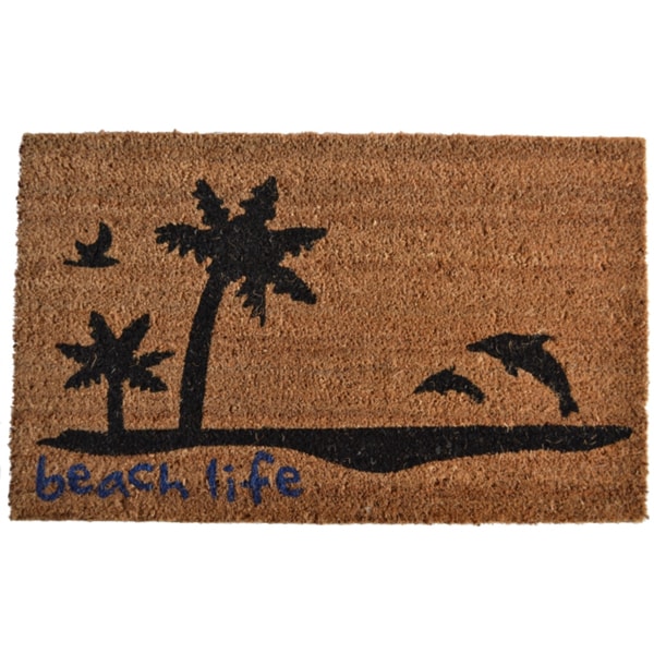 Shop Beach Life Door Mat - Free Shipping On Orders Over $45 - Overstock ...