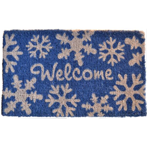 Welcome Snow Flakes Door Mat - Door Mat