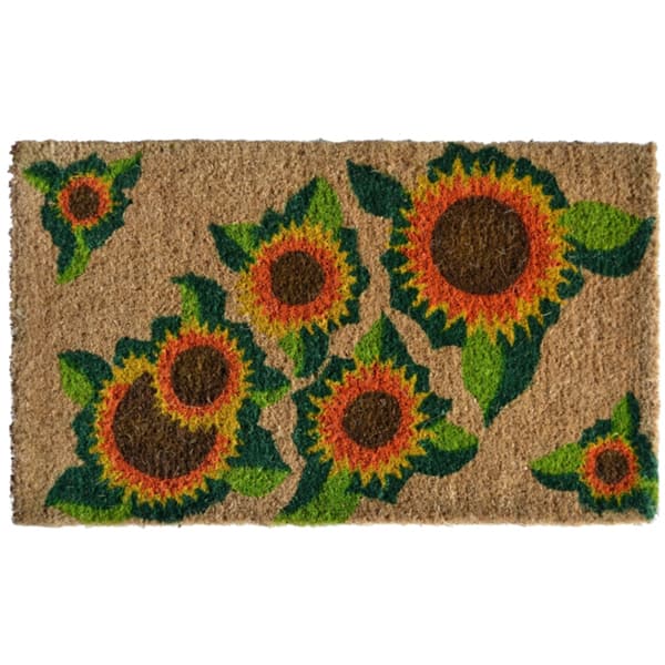 Happy Sunflower Door Mat