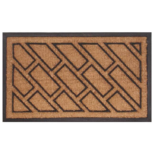 Offset Brick Pattern Door Mat - Door Mat
