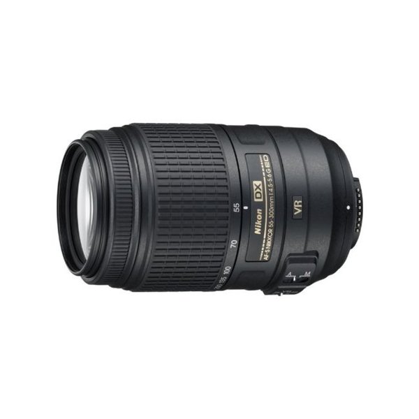 Nikon AF-S NIKKOR 55-300mm f/4.5-5.6G ED VR Lens (New in Non-Retail Package)