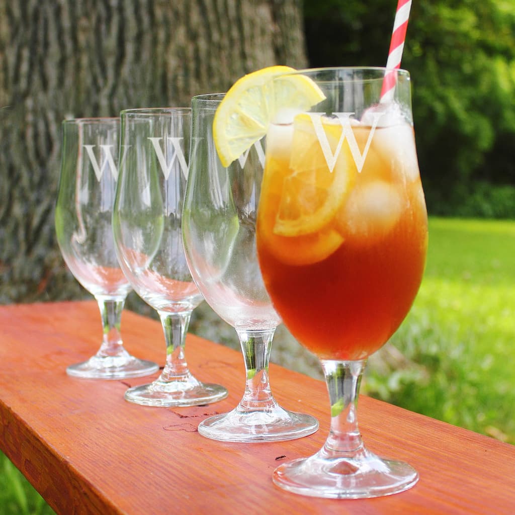 Personalized Pilsner Goblets (Set of 4)