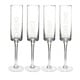preview thumbnail 6 of 7, Cheers! Contemporary Champagne Flutes (Set of 4)
