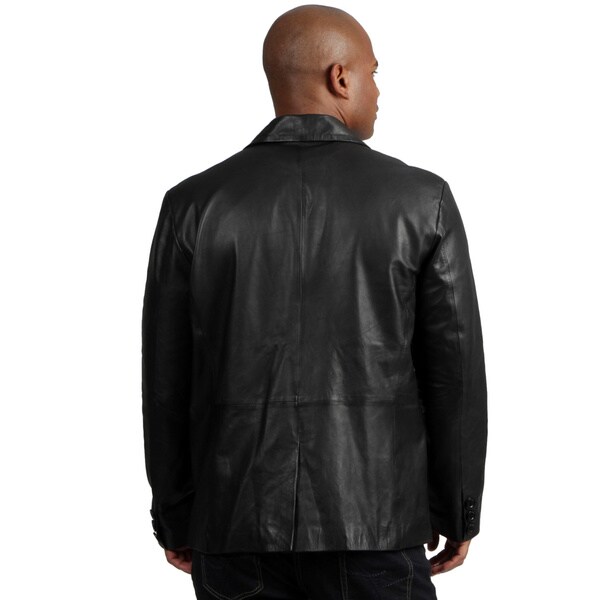 Amerileather Mens Black Sheepskin Leather Blazer