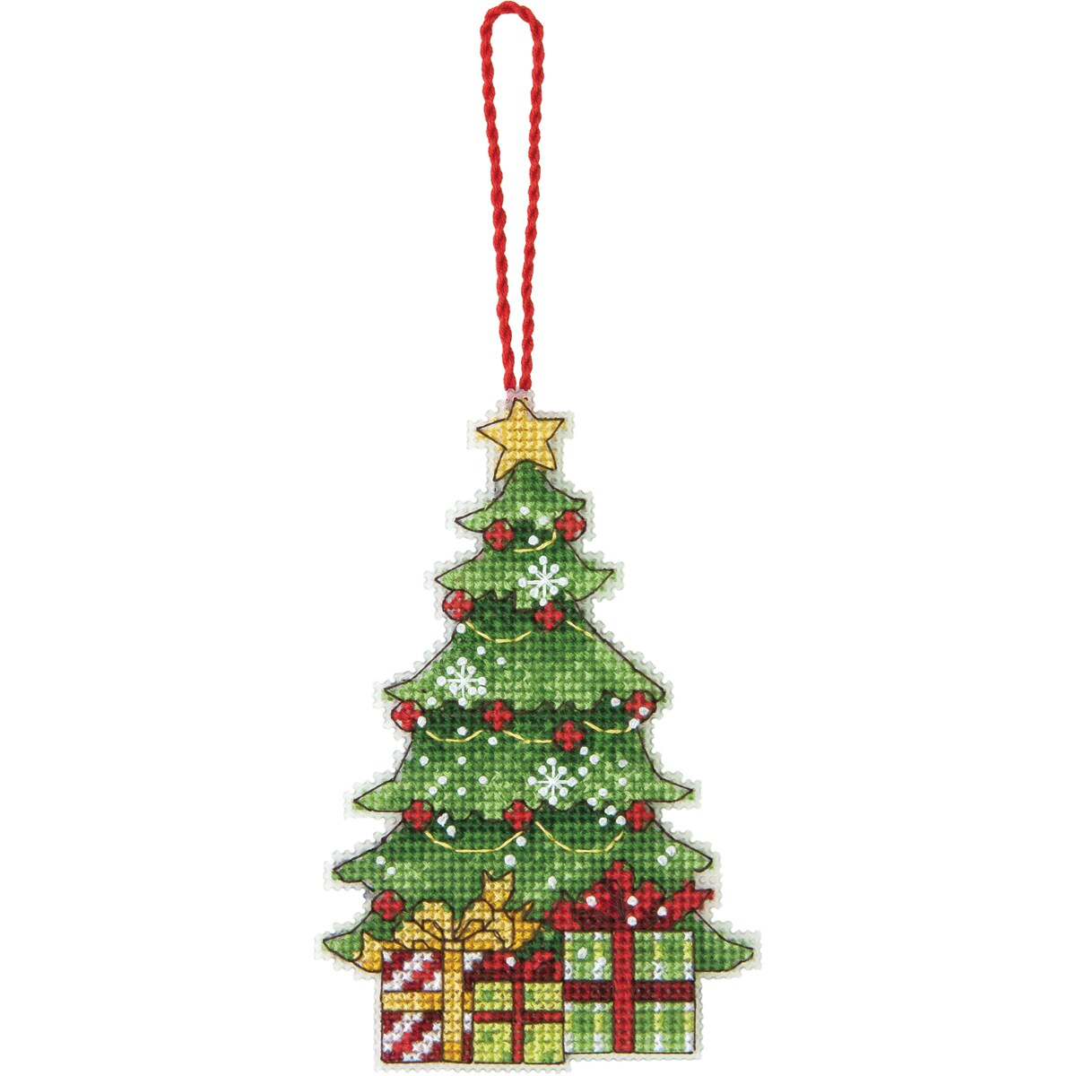 Susan Winget Tree Ornament Counted Cross Stitch Kit 3x4 3/4 14 Count Plastic Canvas