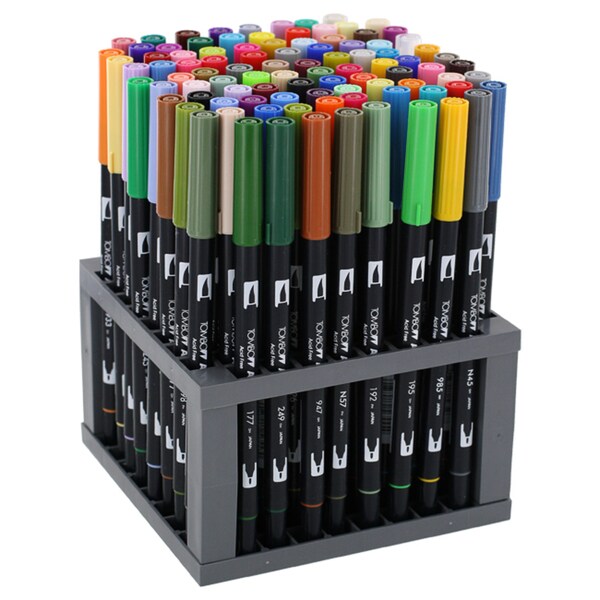 Tombow Dual Brush Marker Set (Pack of 96) - 14963886 - Overstock.com ...