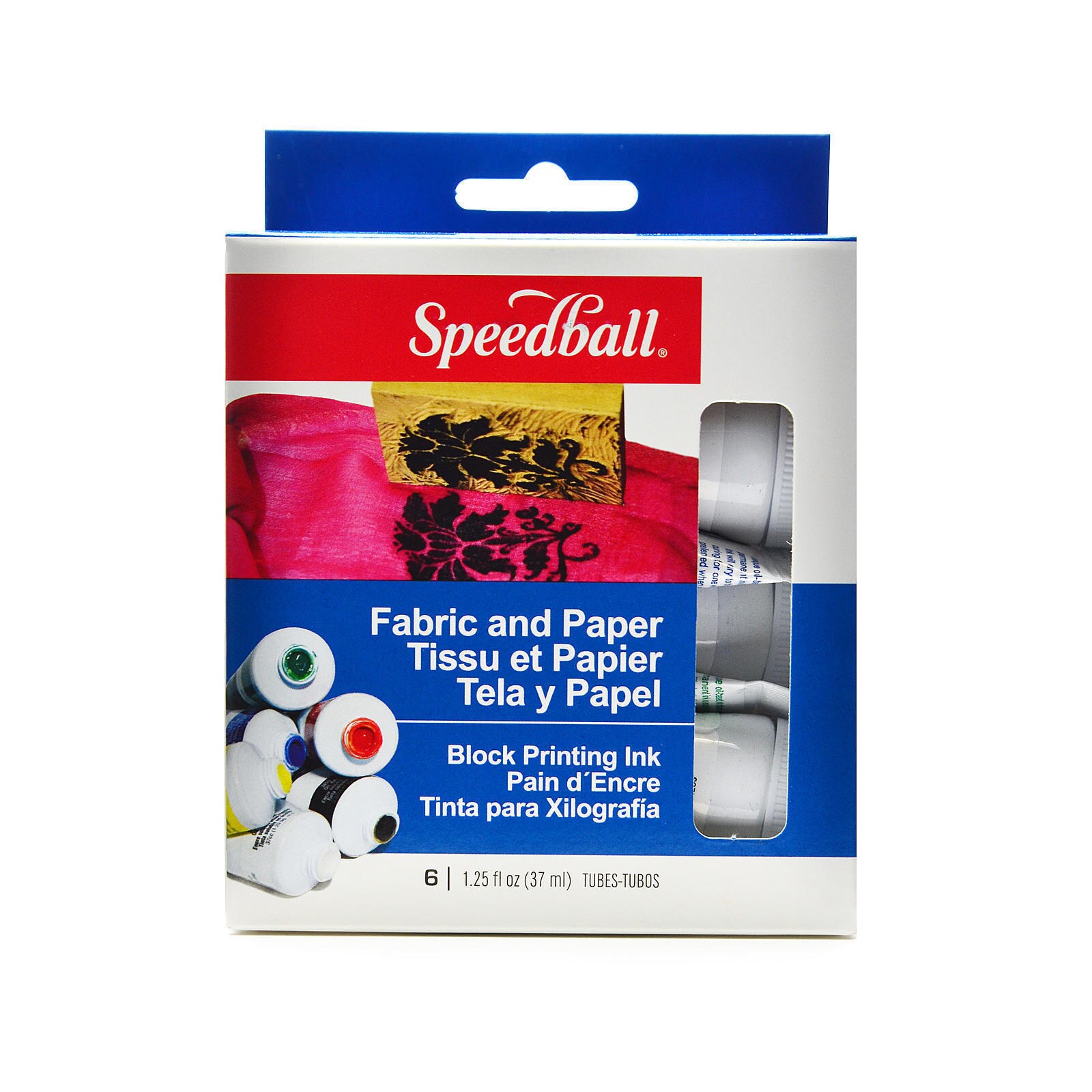 Speedball Fabric & Paper Block Printing Ink Set 6 Colors N/A eBay