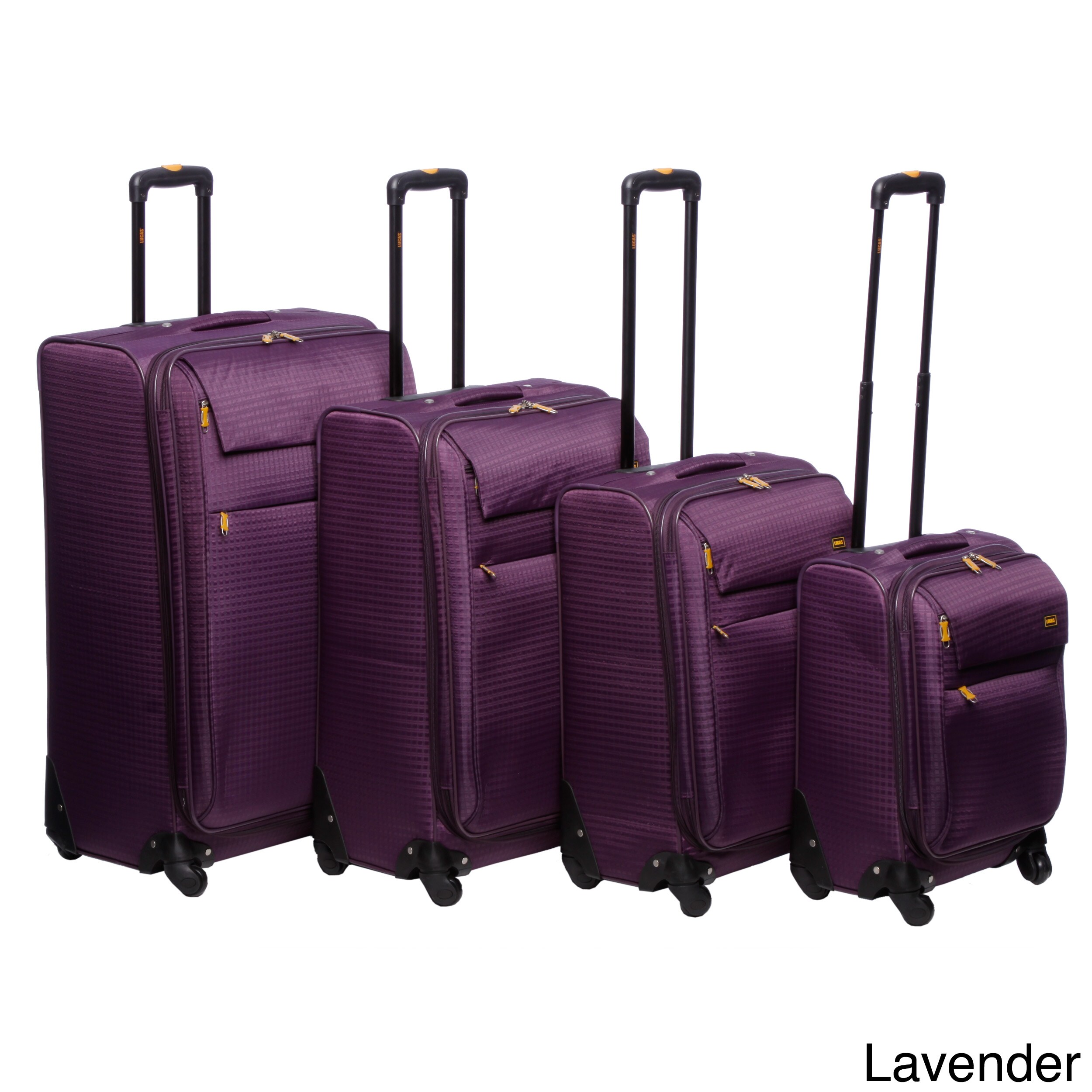 lucas luggage purple