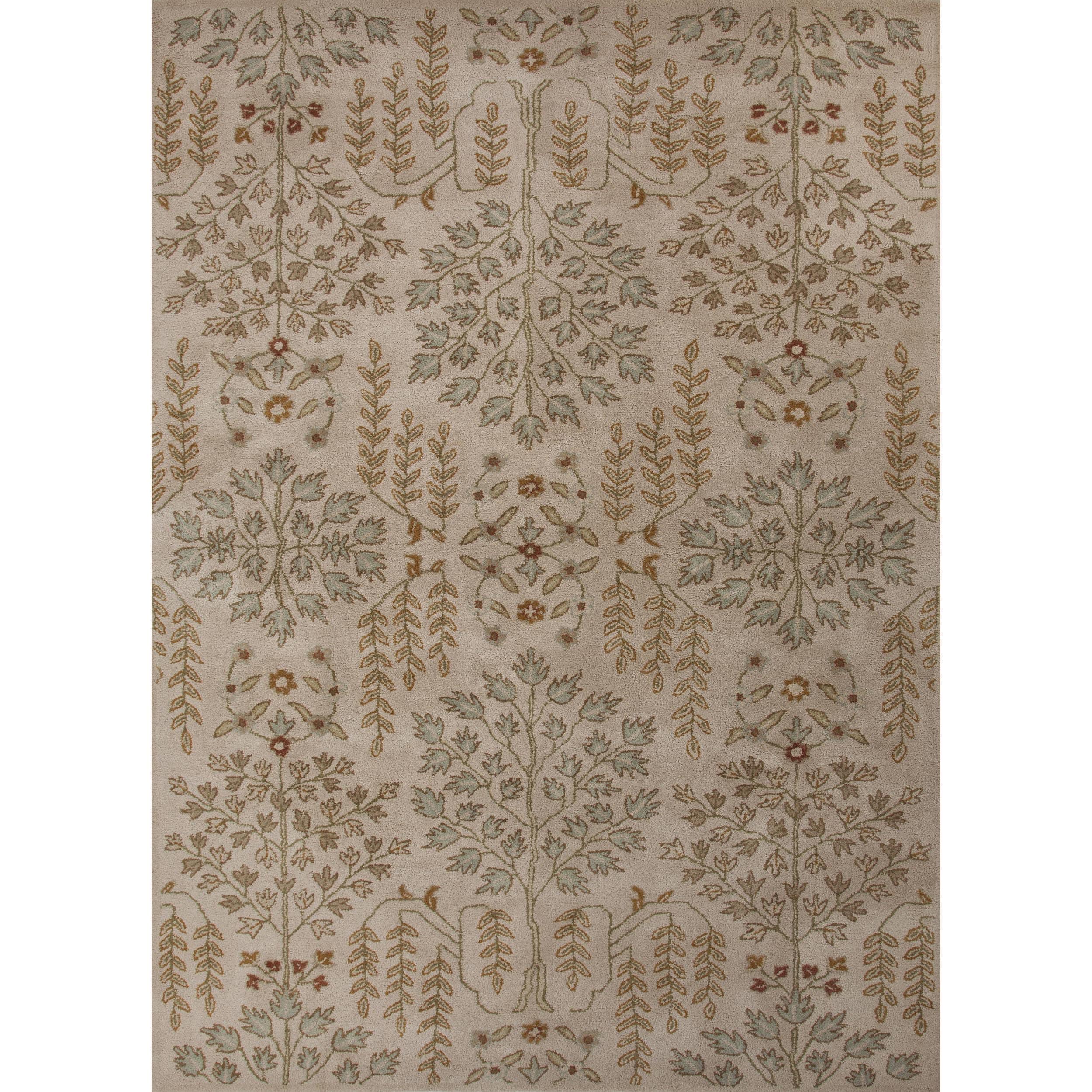 Hand tufted Transitional Gold/ Yellow Wool Rug (5 X 8)