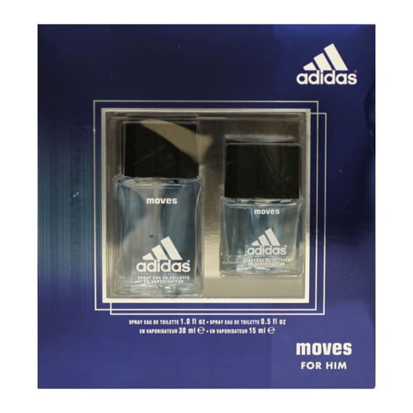 Adidas Moves Men's 2 piece Fragrance Gift Set Adidas Men's Fragrances