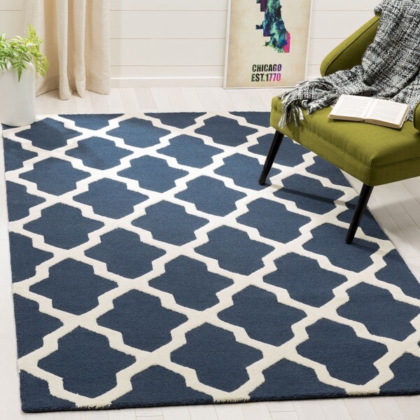 Safavieh Handmade Moroccan Cambridge Blue Wool Rug