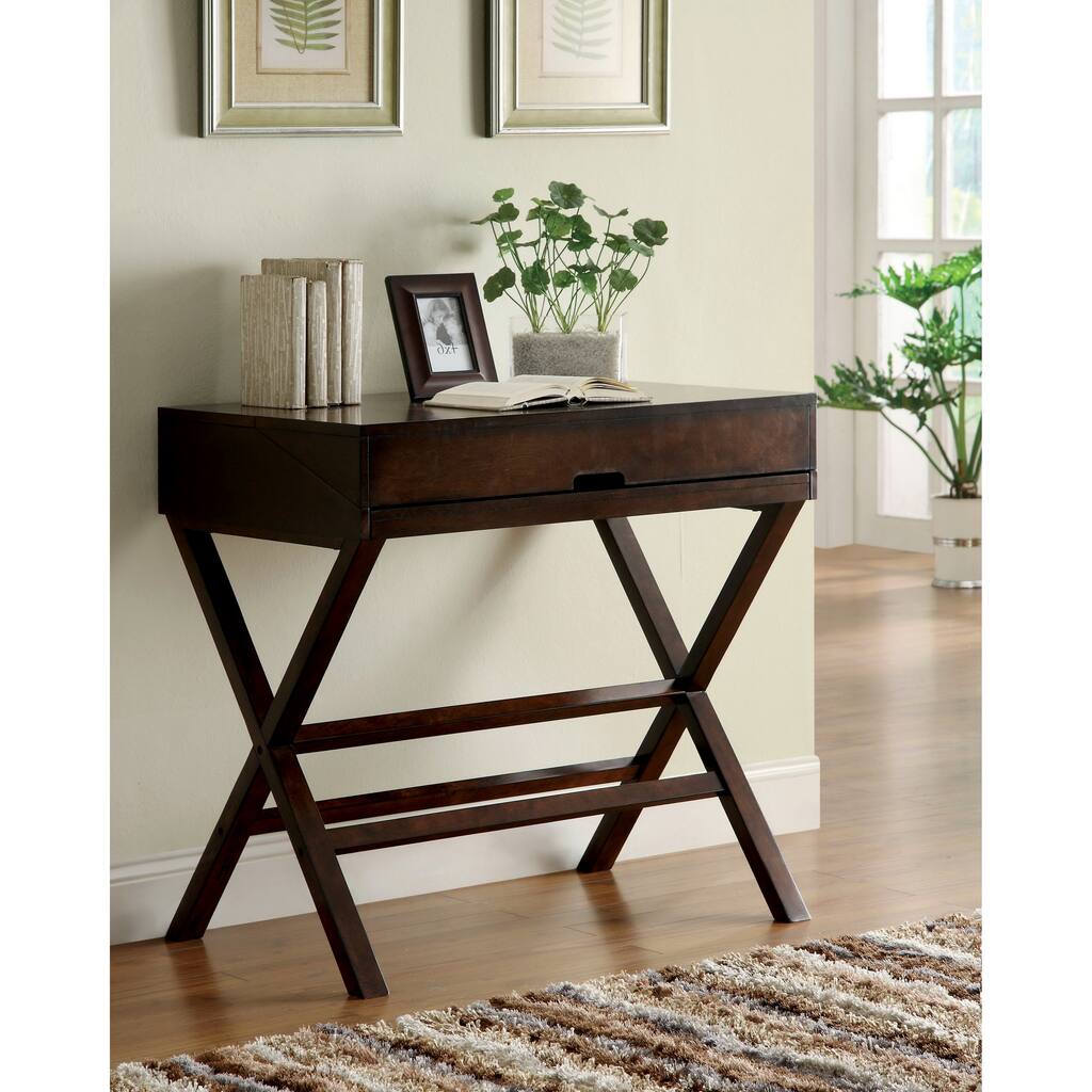 Furniture of America Dennilia Espresso 36-inch Computer Desk