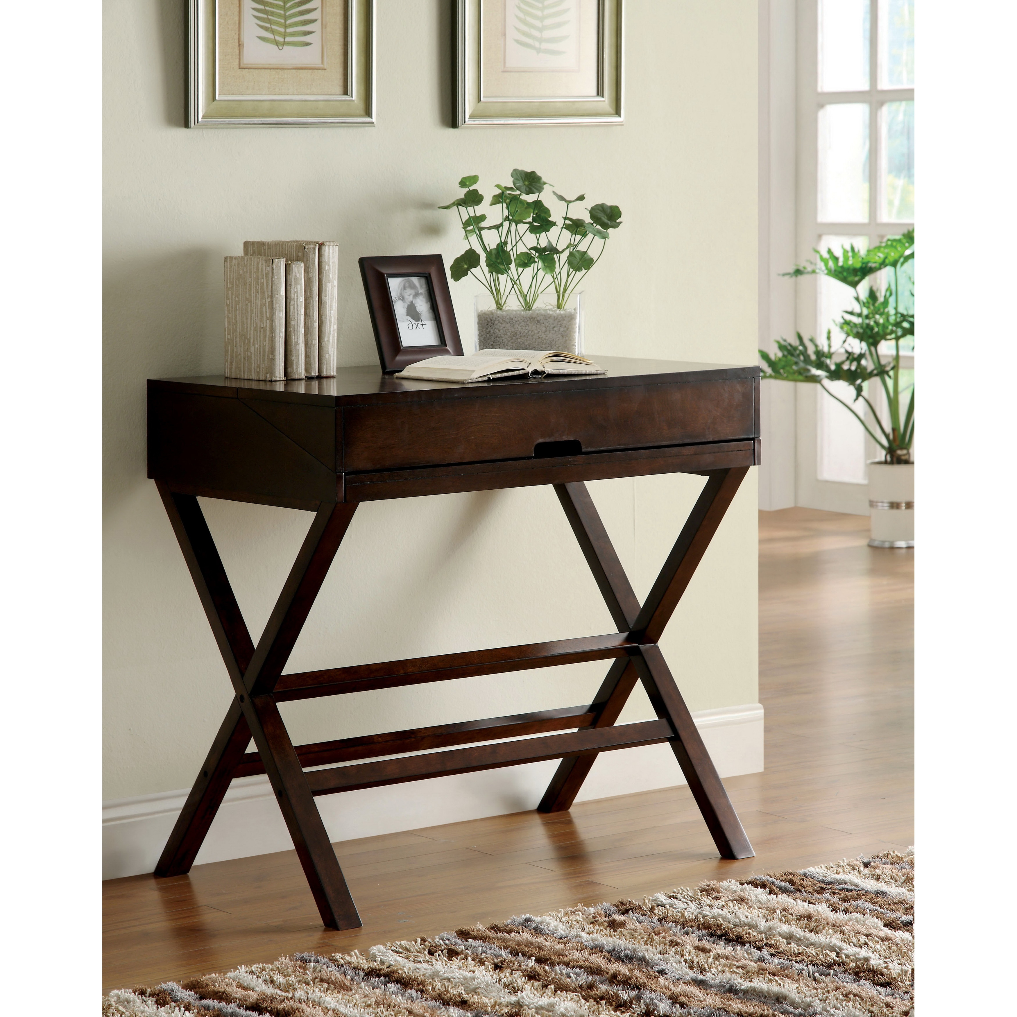 Shop Furniture Of America Dennilia Espresso Home Office Secretary