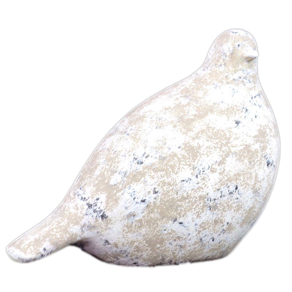 Urban Trends Collection Black/ White Leaf Finish Ceramic Bird