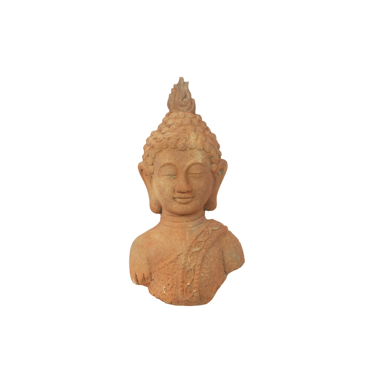 Urban Trends Collection Stone Buddha Head (StoneFinish RustDimensions 13 inches high x 4.5 inches wide x 6 inches deepFor Decorative Purposes OnlyDoes Not Hold Water)