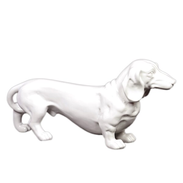 Urban Trends Collection White Ceramic Standing Dog 749b1a56 dcd7 47dd