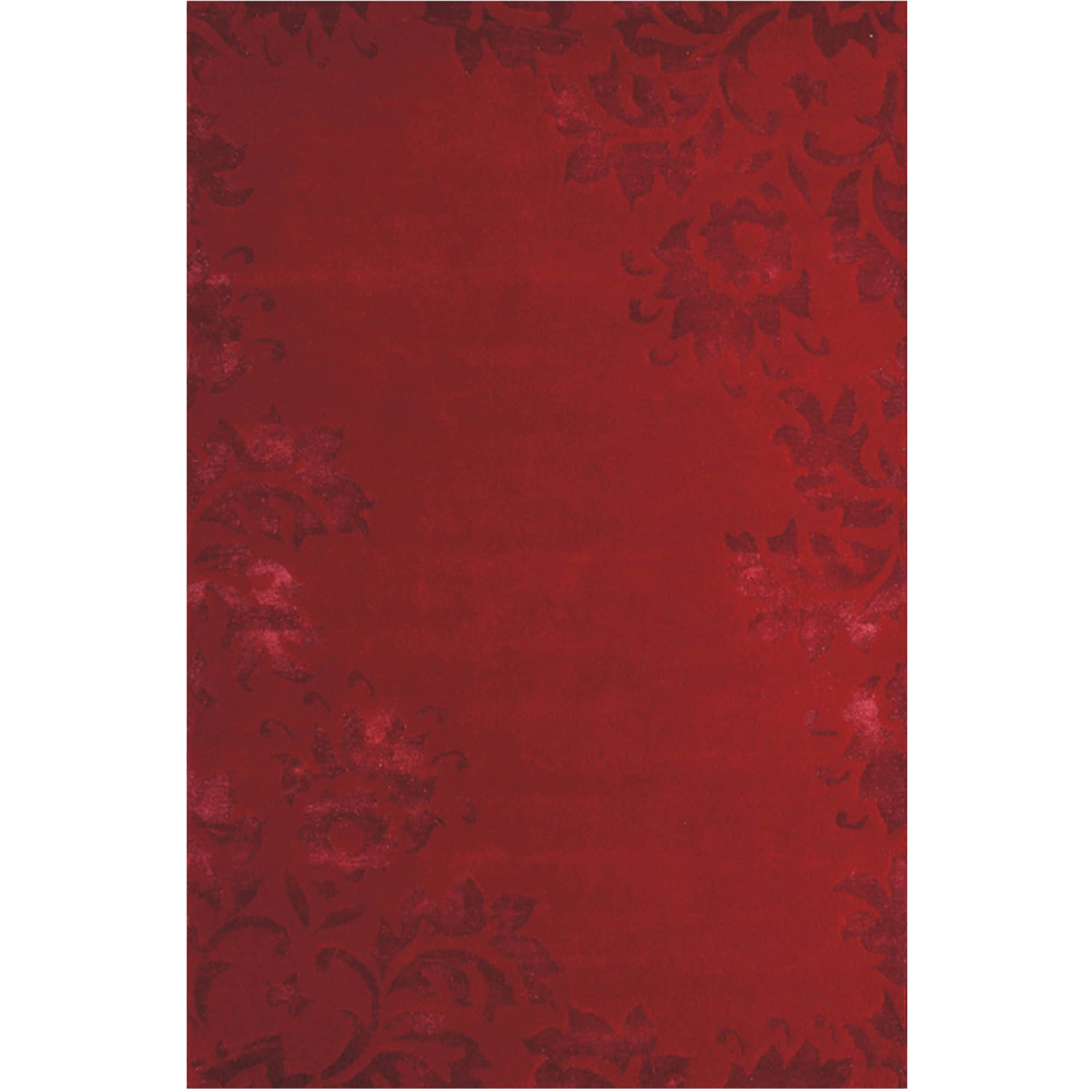 Jovi Home Rosewood Hand Tufted 5 X 8 Foot Red Rug