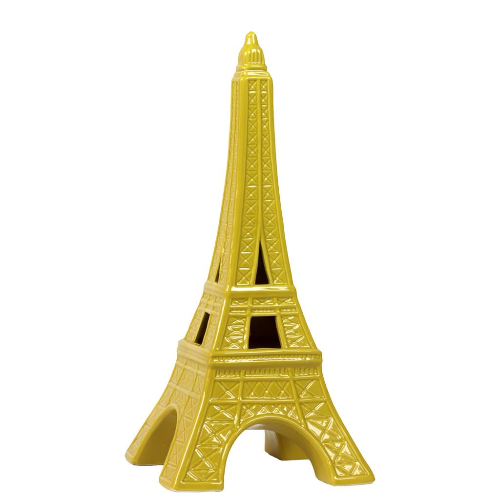 Yellow Ceramic Eiffel Tower