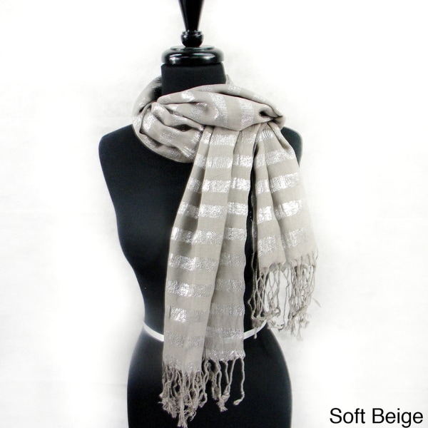 Silver Line Threading Fashion Scarf Scarves & Wraps