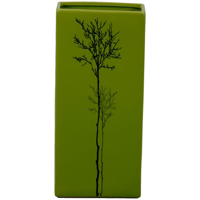 Urban Trends Collection Small Green Ceramic Vase (14 inches high x 3.5 inches wide x 6.5 inches longUPC 877101240310For decorative purposes onlyDoes not hold water CeramicSize 14 inches high x 3.5 inches wide x 6.5 inches longUPC 877101240310For decora