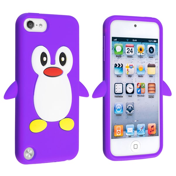BasAcc Purple Penguin Silicone Case for Apple iPod touch Generation 5