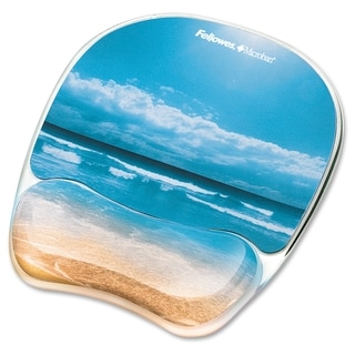 Fellowes Photo Gel Mouse Pad Wrist Rest with Microban®