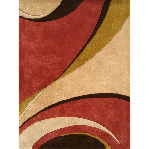 Alliyah Hand Made Black New Zealand Blended Wool Rug (9x12) - 9' x 12'
