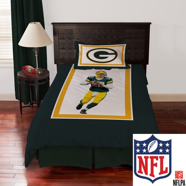 Shop NFL Biggshots Green Bay Packers Aaron Rodgers 4piece Comforter