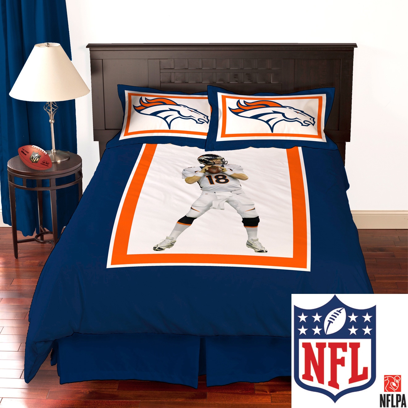 NFL Denver Broncos Sofa soft Tissue Box Cover