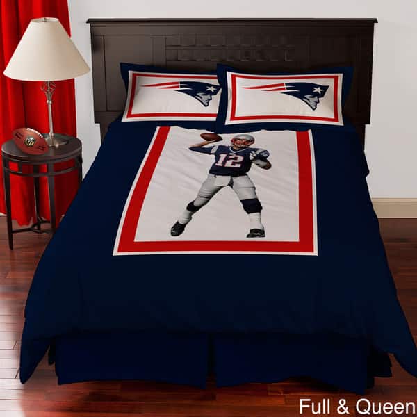 Nfl Biggshots New England Patriots Tom Brady 4 Piece Comforter Set