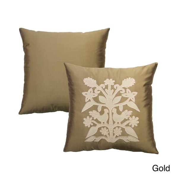 Rose Tree Alexandria Applique Decorative Pillow - Free Shipping On Orders Over $45 - Overstock ...